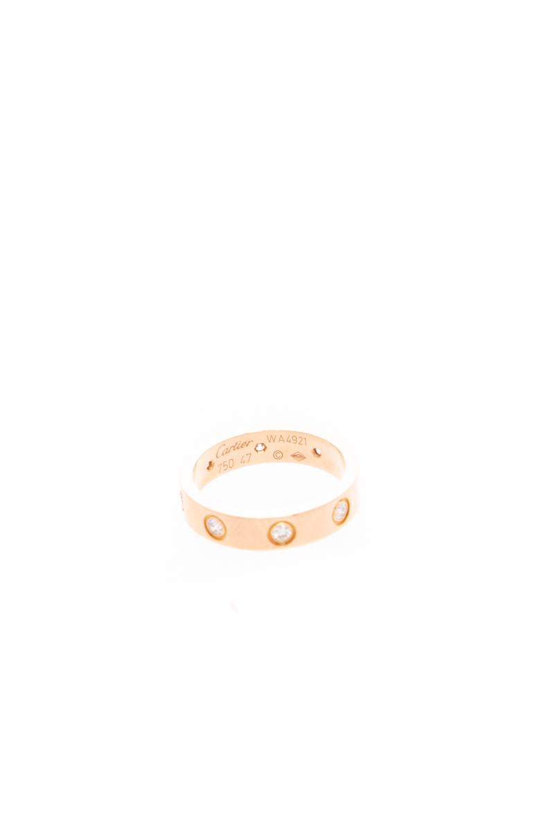 8 Diamond Love Ring - Size 4