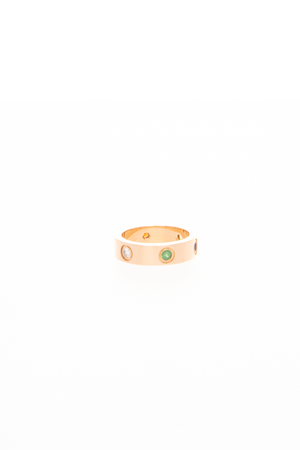 Multi-Gemstone LOVE Ring - Size 6.25