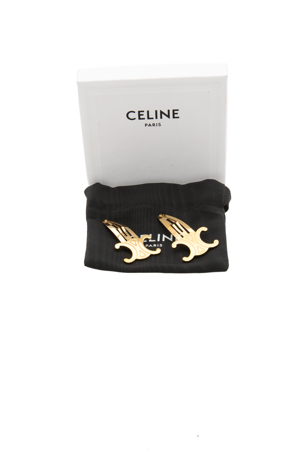 Celine Triomphe Snap Hair Clips - Couture USA