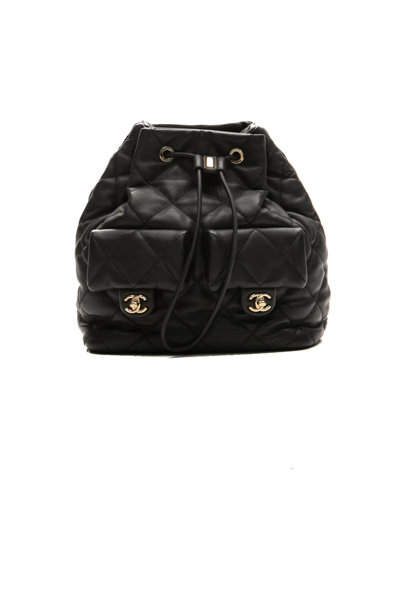 Chanel-Double-Pocket-Drawstring- Backpack-298103