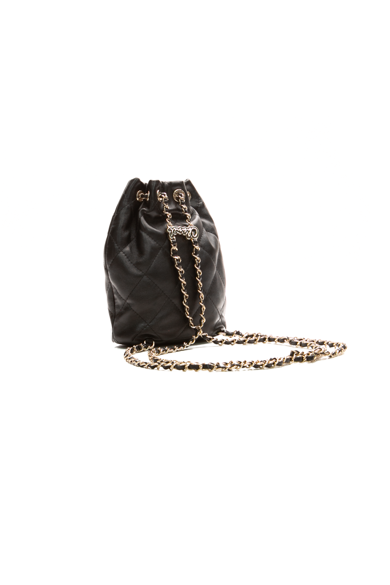 Quilted Drawstring Backpack