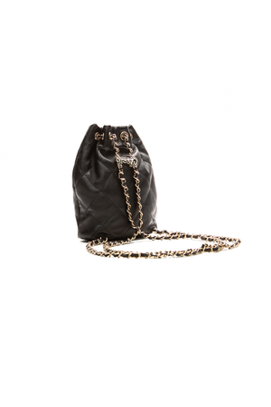 Quilted Drawstring Backpack