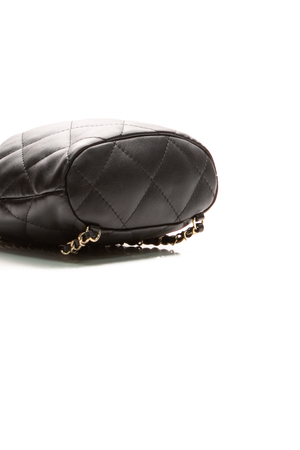 Quilted Drawstring Backpack