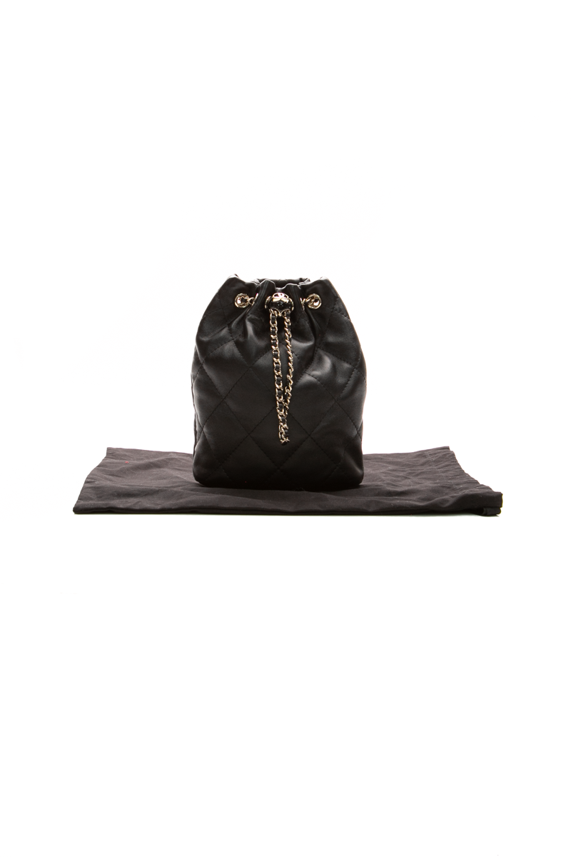 Quilted Drawstring Backpack