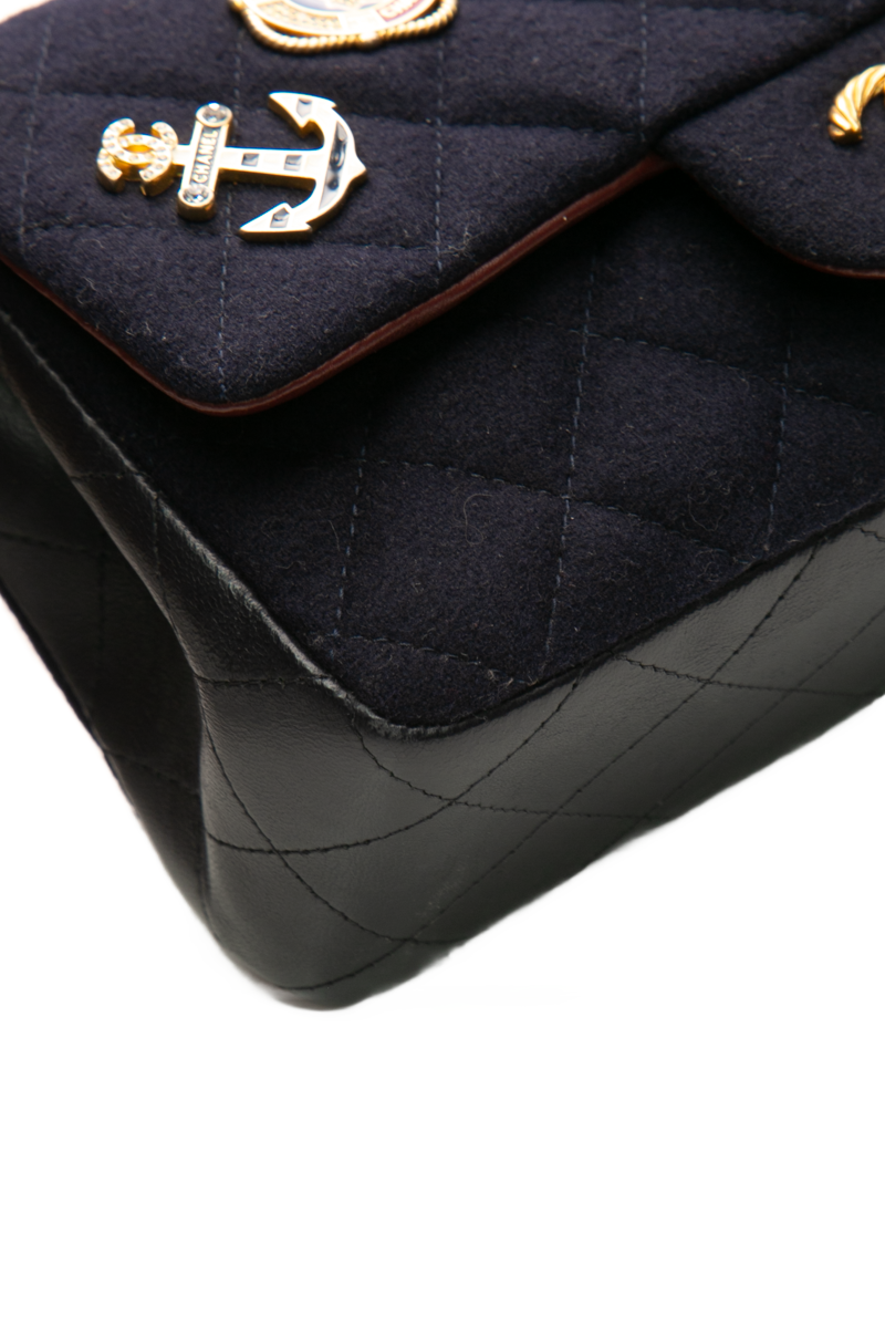 Paris-Hamburg Charms Mini Flap Bag