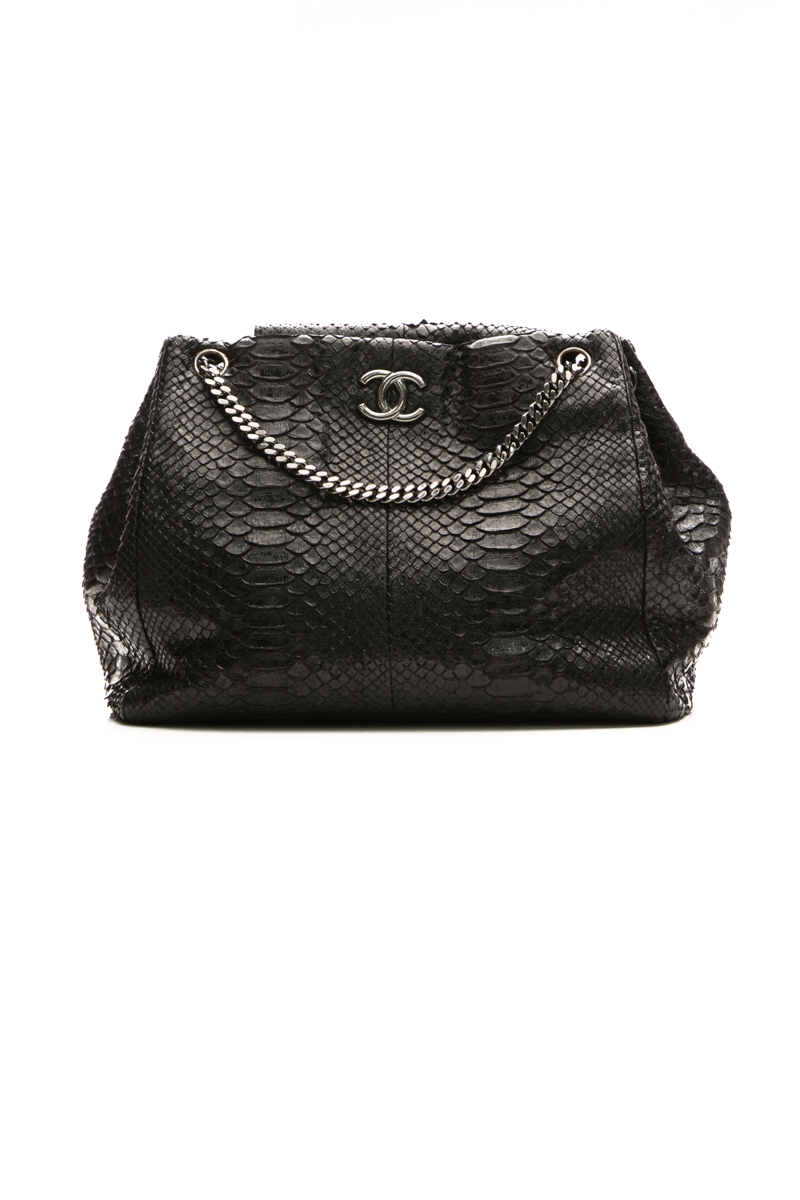 Chanel Python CC Tote Bag - Couture USA Chanel Python CC Tote Bag - Couture USA
