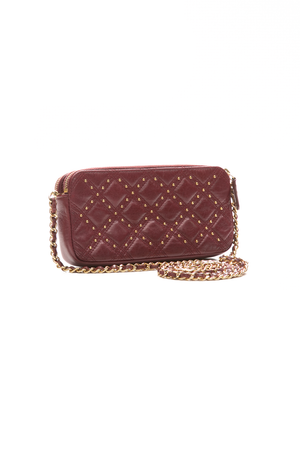 Double Zip Clutch with Chain