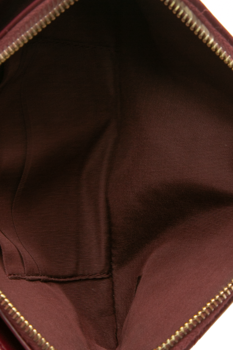 Double Zip Clutch with Chain