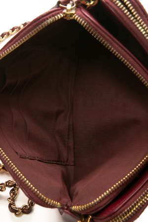 Double Zip Clutch with Chain