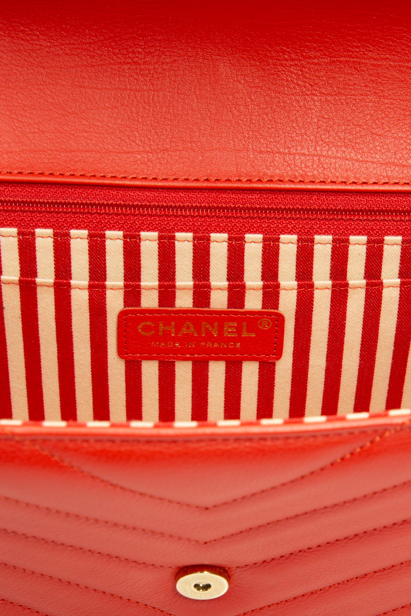 Chevron Envelope Flap Bag