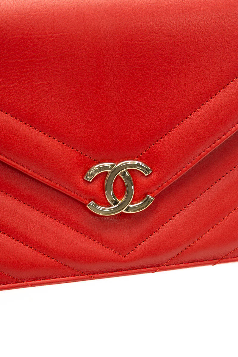 Chevron Envelope Flap Bag