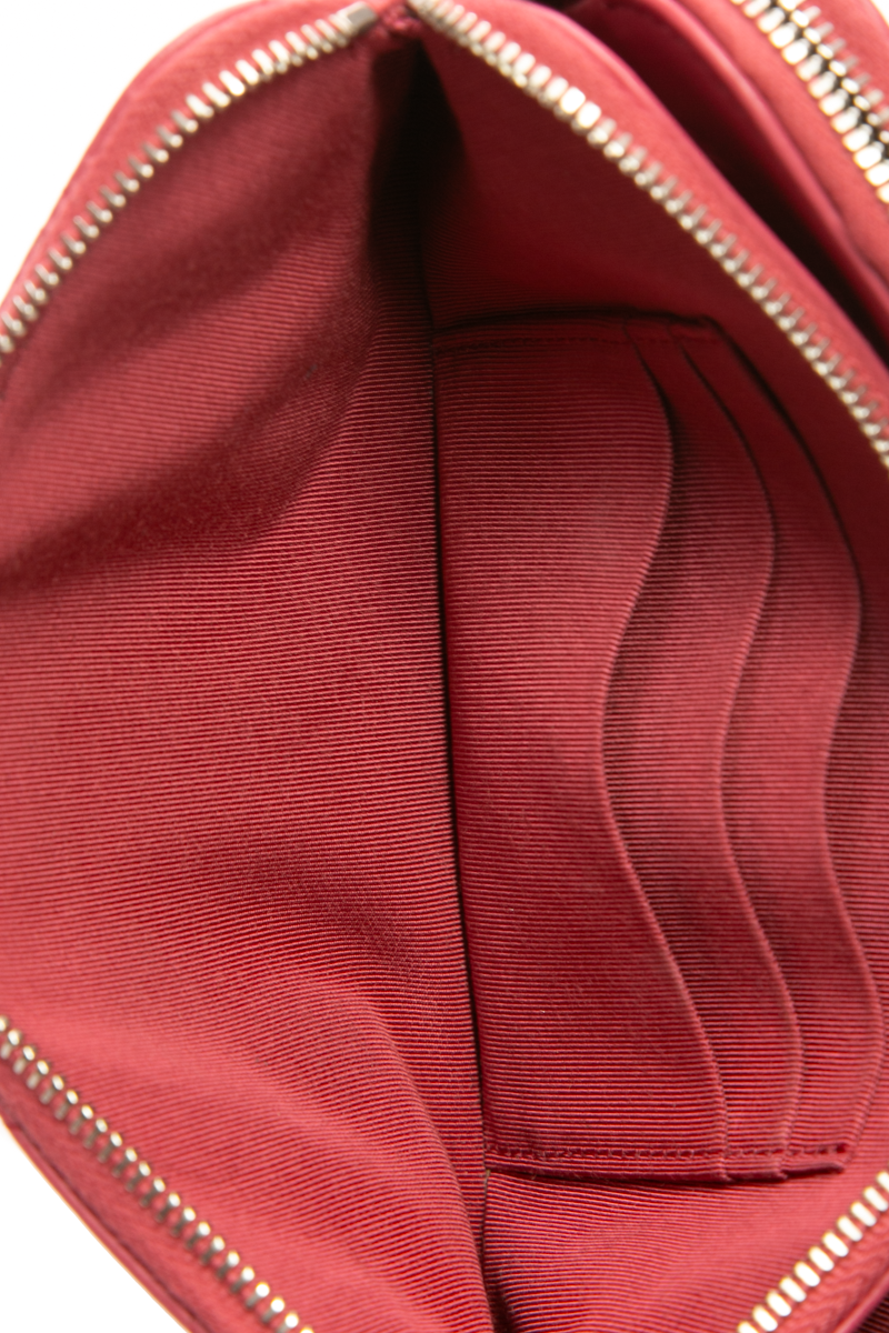 Double Zip Clutch on Chain