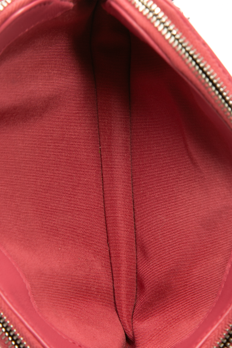 Double Zip Clutch on Chain