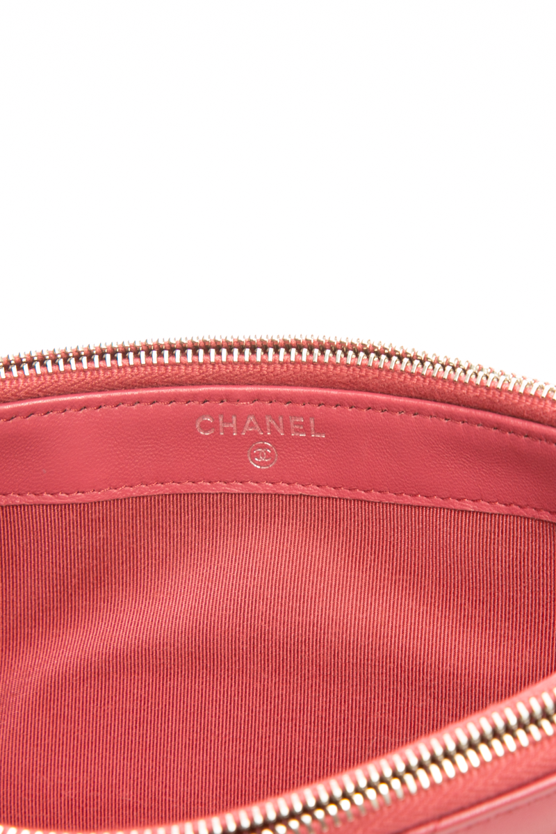 Double Zip Clutch on Chain