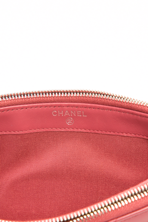 Double Zip Clutch on Chain