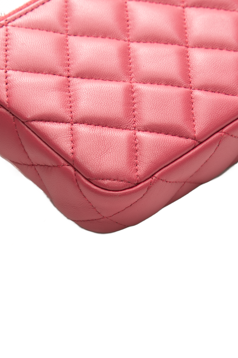 Double Zip Clutch on Chain