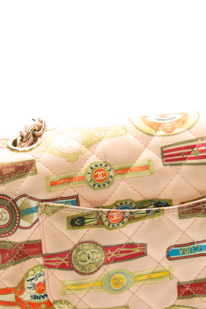 Paris-Cuba Cigar Label Mini Rectangular Flap Bag