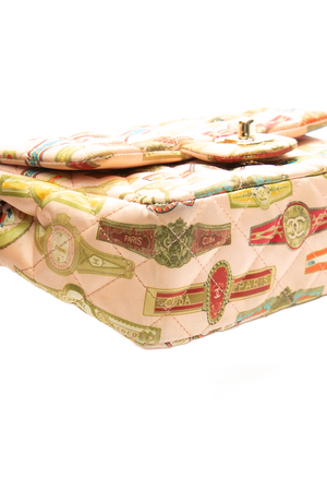 Paris-Cuba Cigar Label Mini Rectangular Flap Bag