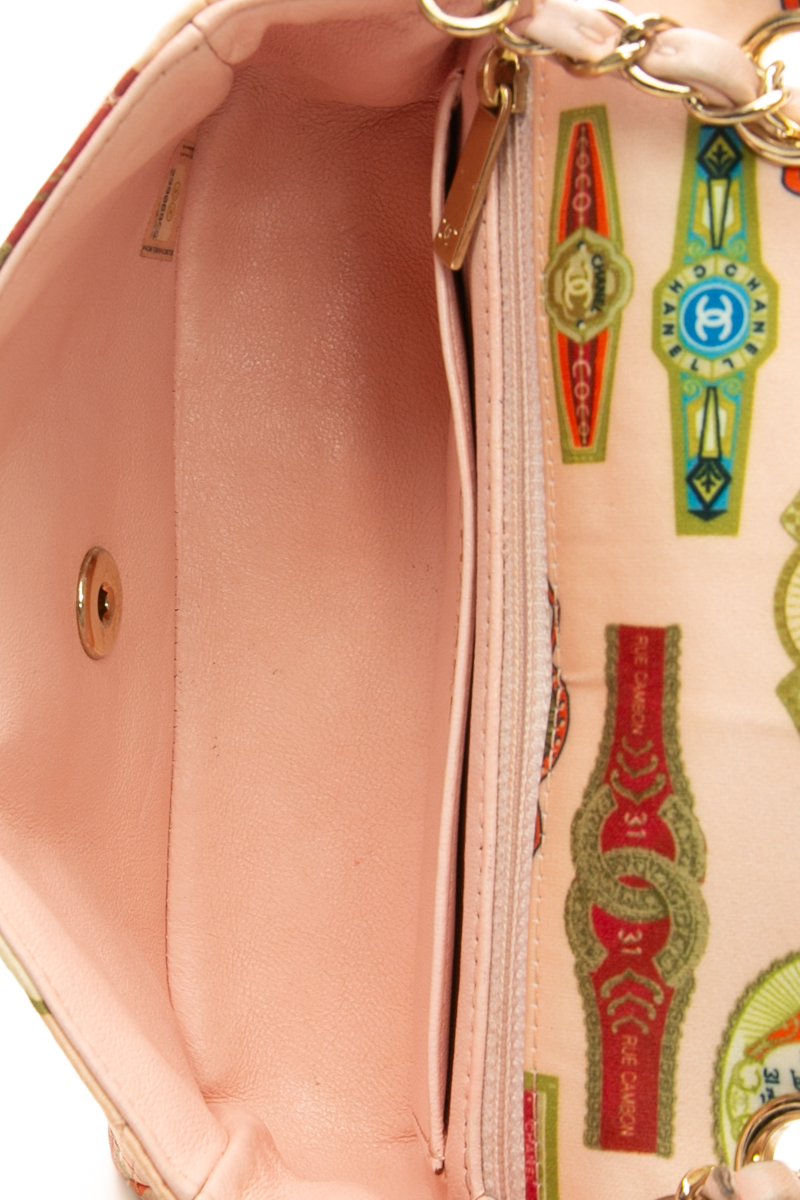 Paris-Cuba Cigar Label Mini Rectangular Flap Bag