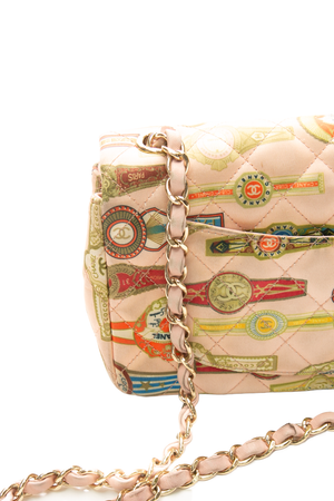 Paris-Cuba Cigar Label Mini Rectangular Flap Bag