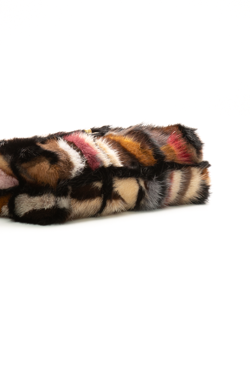 Mink Patchwork Flap Bag