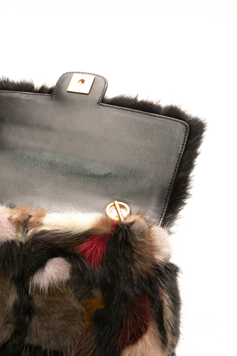 Mink Patchwork Flap Bag