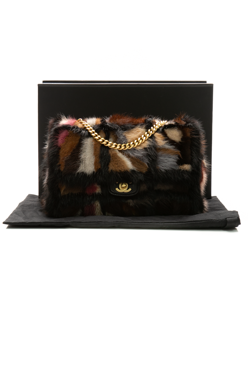 Mink Patchwork Flap Bag