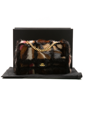 Mink Patchwork Flap Bag