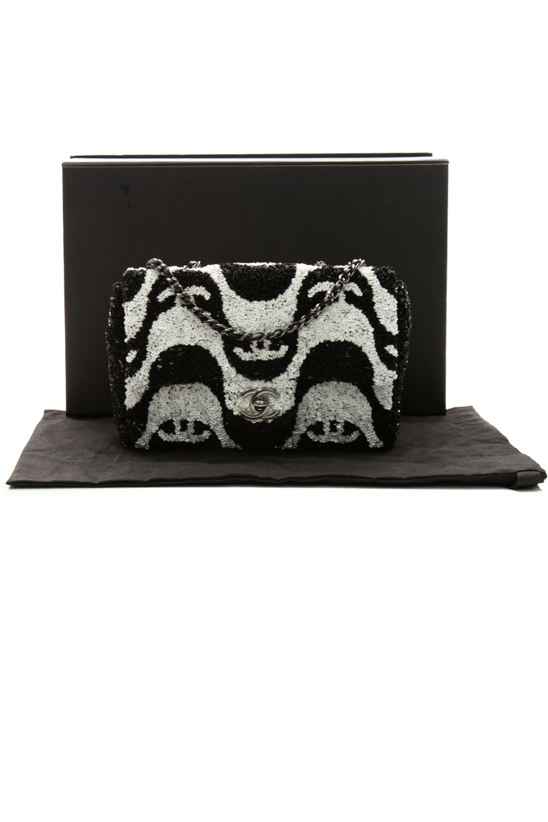 Sequin Mini Rectangular Flap Bag