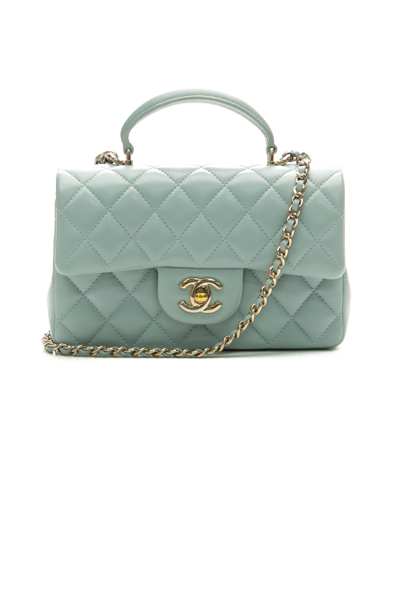 Classic Mini Rectangular Top Handle Flap Bag