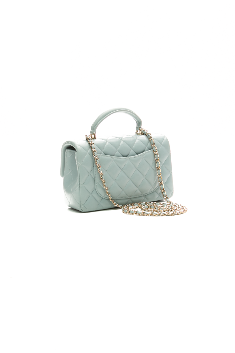 Classic Mini Rectangular Top Handle Flap Bag