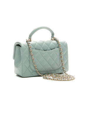 Classic Mini Rectangular Top Handle Flap Bag