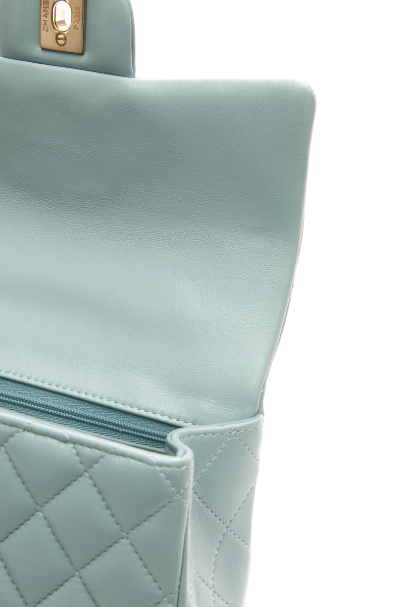 Classic Mini Rectangular Top Handle Flap Bag