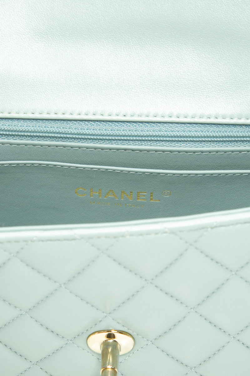 Classic Mini Rectangular Top Handle Flap Bag