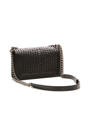 Braided Medium Boy Bag