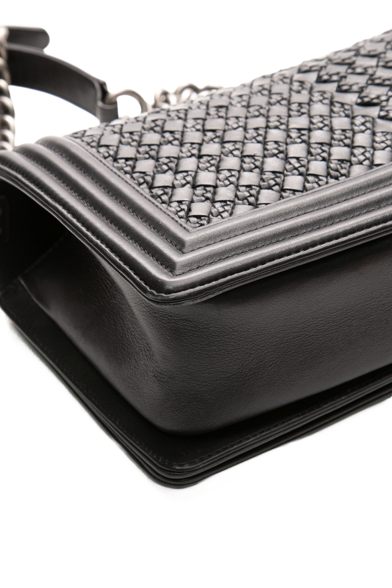 Braided Medium Boy Bag