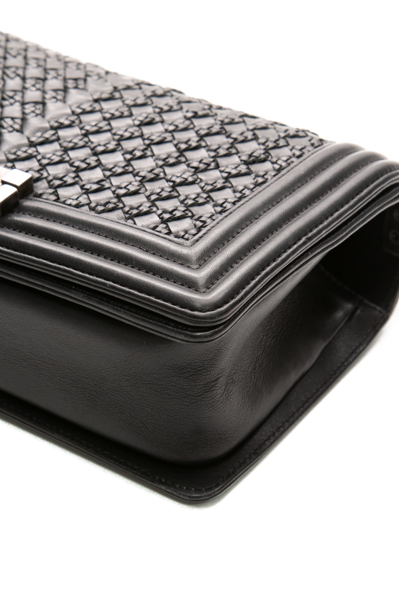 Braided Medium Boy Bag