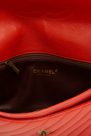 Diagonal Quilted Flap Bag