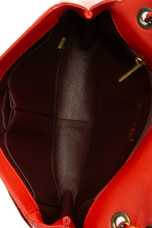 Diagonal Quilted Flap Bag