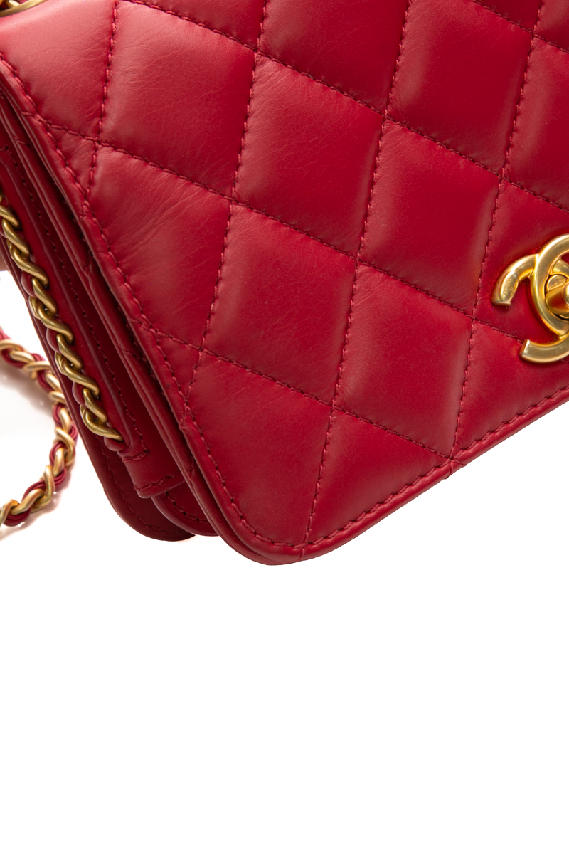 Side Chain Mini Full Flap Bag