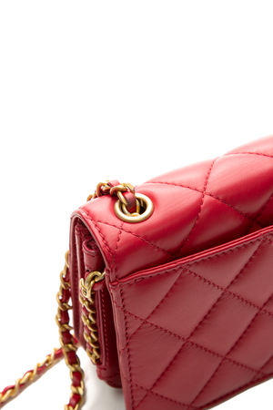 Side Chain Mini Full Flap Bag