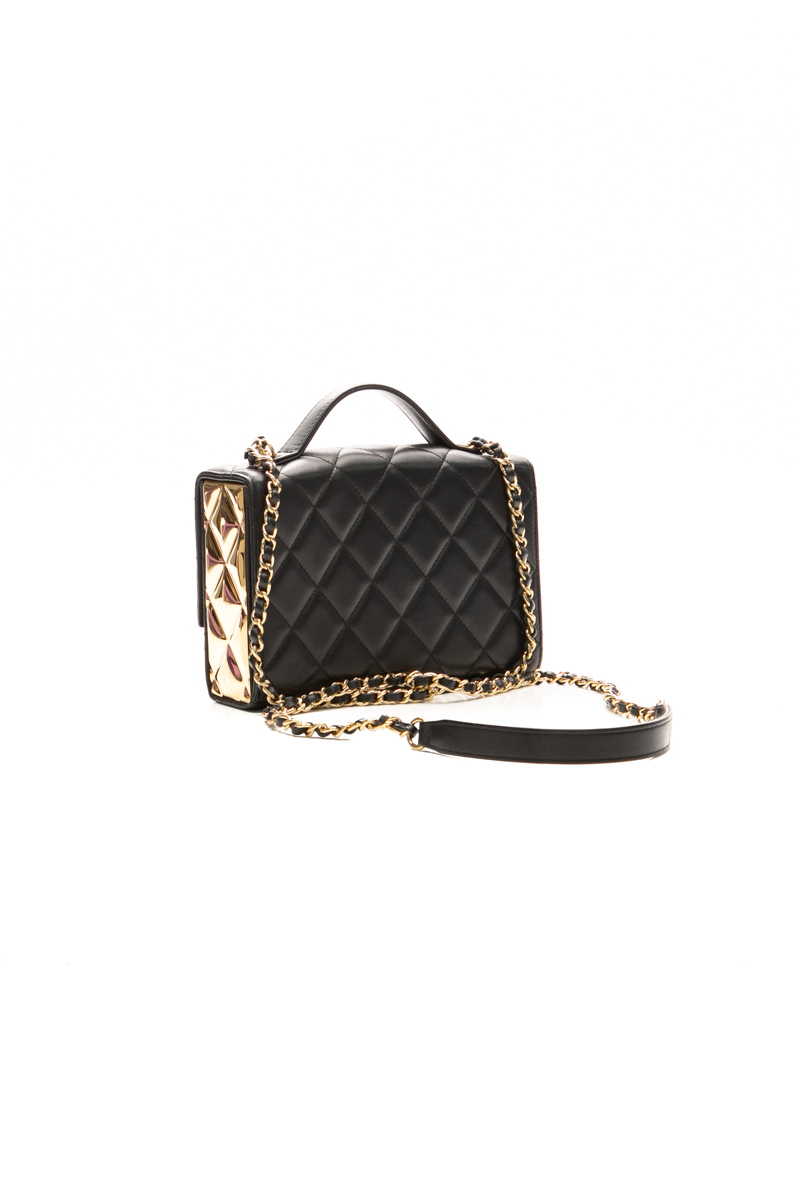 Golden Plate Mini Top Handle Bag