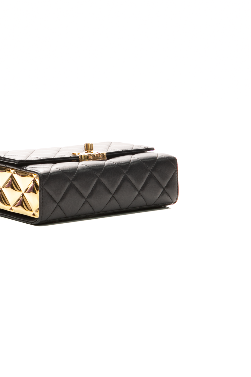 Golden Plate Mini Top Handle Bag