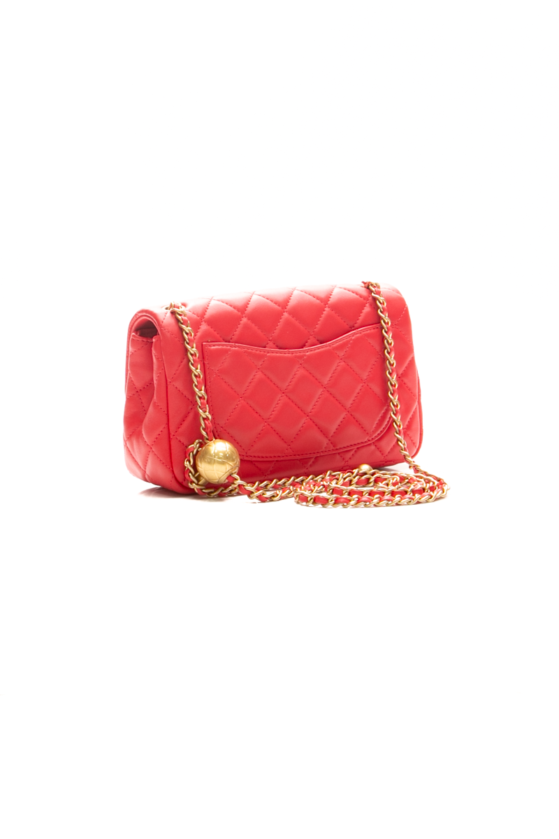 Mini Pearl Crush Flap Bag