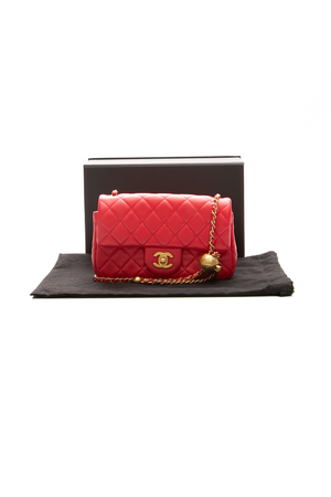 Mini Pearl Crush Flap Bag