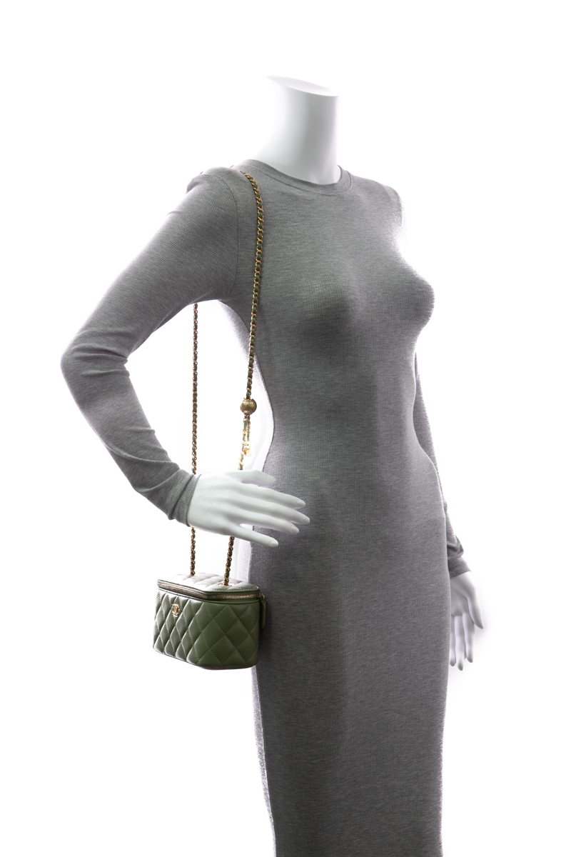 Pearl Crush Small Vanity Case Bag