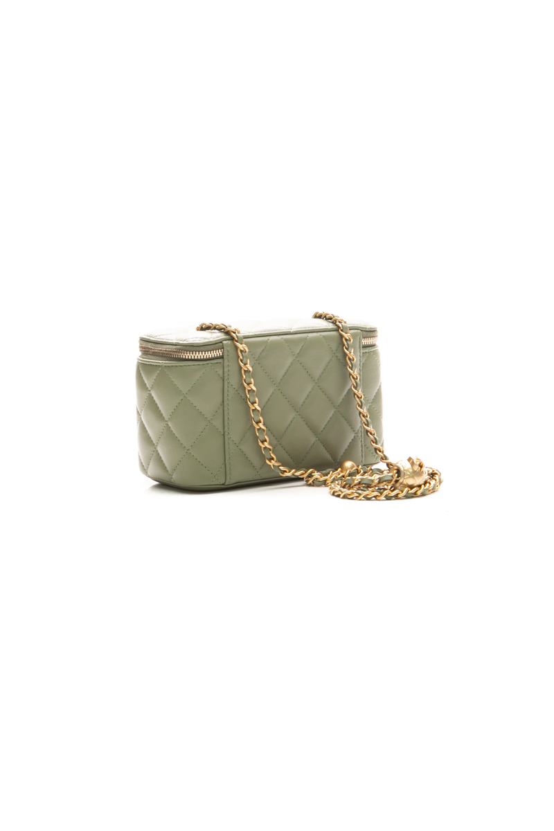 Pearl Crush Small Vanity Case Bag