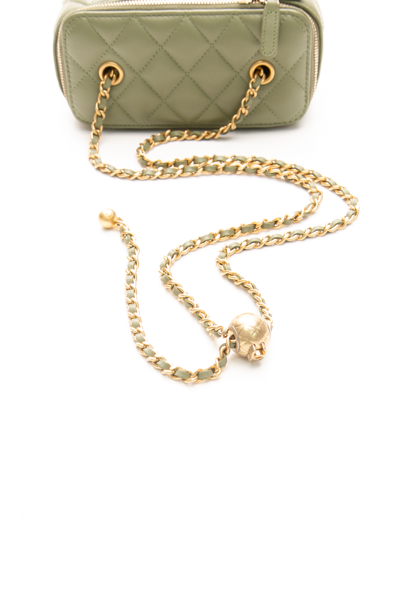 Pearl Crush Small Vanity Case Bag