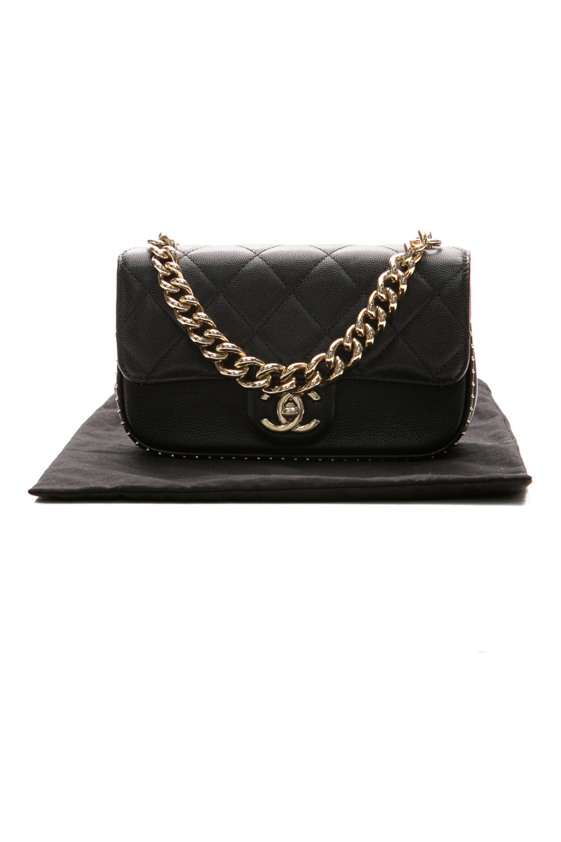 Small Studded Flap Bag