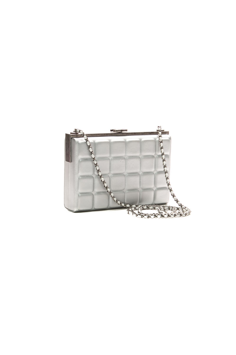 Chocolate Bar Frame Clutch on Chain